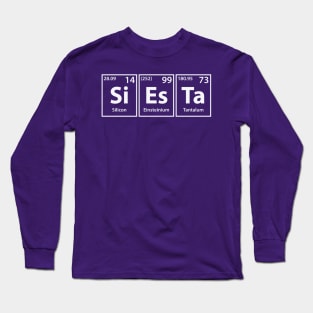 Siesta (Si-Es-Ta) Periodic Elements Spelling Long Sleeve T-Shirt